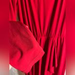 Daisy Fuentes  Red Long Sleeve Dress holiday classic L Photo 2