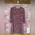 Ba&sh  Lia Pleated Printed Crepe mini dress size 6 Photo 10