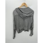 Free People Movement Windy Meadow Hoodie Heather Grey Women Small Oversized Gray Photo 1