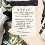 Rhode Womens Ella Mini Dress Leaves Print Long Sleeve Belted Black Green Size M Size M Photo 10