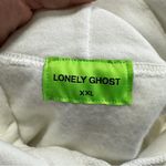 Lonely Ghost  Women’s Ghostly Florals Sweatshirt Hoodie Pullover in White XXL Photo 11