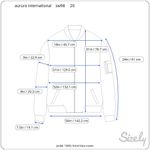 Jacket 1980s hood blue cream Size 20W Photo 1