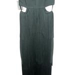 Herve Leger NEW NWT  Strappy Tiered Fringe Gown In Willow Green Photo 10