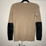 J.Crew Wool Cashmere Leather Elbow Sweater Photo 6