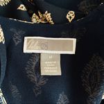 Chelsea28 NWOT Navy Blue & Tan Boho Printed Ruffle Backless Dress Photo 9