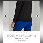 Lululemon Swiftly relaxed long sleeve shirt 2.0 size 8 $80 Dark Green Photo 1