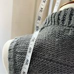 Delias Grey Knit Shawl Collar Sleeveless Sweater Vest Cardigan Belted Size L Gray Size L Photo 6