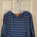 Joe Fresh  Blue Striped 3/4 Sleeve Blouse size M Photo 4