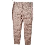 Boston Proper NWT  Leopard Ankle Jeans Lush Pink Metallic Women’s Size 4 Photo 2