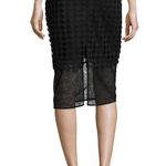 Diane Von Furstenberg  black twig & lace pencil skirt | 4 Photo 1