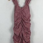 VICI Red White Floral Ruched Stretch Ruffle Sleeveless Mini Dress XL Photo 11