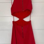 Alice + Olivia Women’s 4 Red Cutout Cara Dress Photo 3