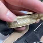 Socofy Black Leather Strappy Mini Wedge Sandals Womens 40 Thong Beach Vacation Size 9.5 Photo 10