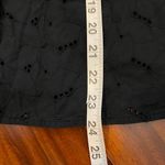 A New Day Black Eyelet Crop Top button up 100% cotton plus size XXL Photo 6