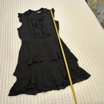 Parker Tangia Ruffled Short Dress Sz 6 Flutter Sleeve 100% Silk Photo 3