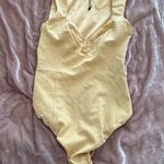 ZARA  Bodysuit Mustard Yellow Photo 4