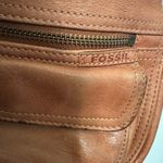 Fossil Vintage  Everyday Hobo Cognac Leather Shoulder Hand Bag Retro Y2K Purse Photo 2