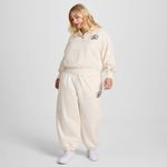 Champion  Women's Cropped Fleece Joggers - Cream 2X Photo 2