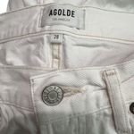 AGOLDE  Riley High Rise Straight Crop White Womens Size 28 Photo 2