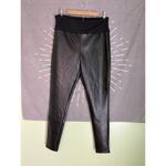 Assets By Spanx All Over Faux Leather Leggings Black Size 1X Photo 1