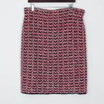 Ann Taylor  Red Black White Tweed Sweater Midi Skirt Womens‎ Size XLP NWT Photo 2