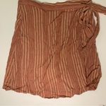 American Eagle High-Waisted Striped Tie Wrap Mini Skirt Size Medium Photo 4