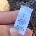 Aerie  Chenille Plush Sunset Soft Turtleneck Oversized Sweater In Olive Green Photo 8