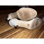 Style & Co Style Co Phillyis Sz 9 Two-Piece San White Sparkle Rhinestones Glitter Heel Pump Photo 7