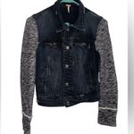 Free People  black denim jacket Photo 2