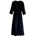 Jenni Kayne  Seersucker Shirt Dress dark blue cotton Size S striped Photo 2