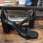 Lulus ‎ Black Suede Strappy Heels Size 10 Photo 7