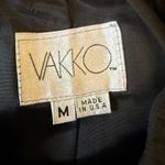 VAKKO Black Suede Elastic Waist Maxi Skirt Made in USA Size M Size M Photo 3