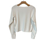 Gilly Hicks Long Sleeve Scoop Neck Top Women’s Size Small White Waffle Knit NWT Photo 9