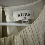 Aura  gold and white mini dress Photo 2