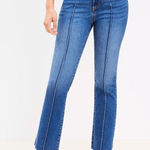 Loft Ann Taylor  Kick Crop Jean Raw Hem Size 29/8 Photo 0