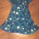 J Crew Factory silky floral dress, flounce skirt Blue Size 10 Photo 3