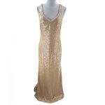 Badgley Mischka  Collection for BHLDN - Cyprium blush silk sequin gown sz 6 Photo 3