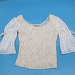 The North Face Marikka Nakk Lace Whimsigoth Boho Top Ivory  Size Small Vintage Photo 1