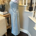 Free People  Strapless Picture Perfect Midi Denim Dress Size 8 Photo 6