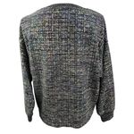 Anthropologie Eva Franco Women's Jackson Shimmer Boxy Crop Sweatshirt Top Sz XS Photo 3