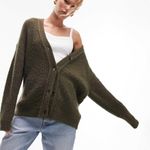 Topshop | Knitted Plated Boyfriend Long Line Boucle Cardigan Photo 0