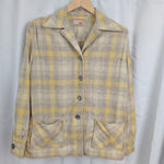 Levi's True Vintage  Ladies Wool Yellow Plaid Shirt Photo 2