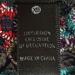 AQUA Off-The-Shoulder Floral Embroidered Colorful Top/Shirt on Navy Base XS Photo 7