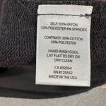 Anthropologie Dolan Lace Short Sleeve Top Women's Small Black / Navy Blue Terry Photo 5