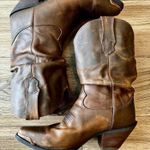 Durango Crush by  Women’s Brown Sultry Slouch Distressed Leather Cowgirl Boots, 7.5 Photo 2