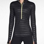 Nike Pro Hyper Warm Dri Fit Half Zip Pullover Striped Size Small Photo 0