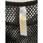 Love Nation Fishnet Swim Cover Dress Women's XL Full Length Side Slits Black NEW Photo 4