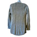 Candie's  light gray woven open cardigan with pockets Photo 3