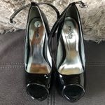 Charlotte Russe  Shiny Black Platform Pumps S7 Photo 2