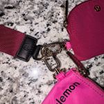 Lululemon  Dual Pouch Wristlet Sonic Pink Pomegranate Detachable Zip Wallet  Photo 4